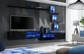 Regal für das Wohnzimmer Switch XXIV 260 cm LED - schwarz/grafit