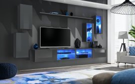 Regal für das Wohnzimmer Switch XXV 280 cm LED - Graphit
