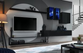 Regal für Wohnzimmer Switch Met I - schwarz