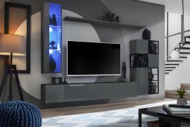 Regal für Wohnzimmer Switch Met II - Graphit