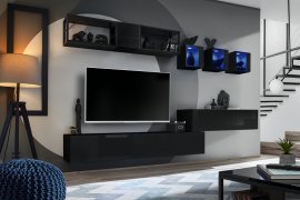 Regal für das Wohnzimmer Switch Met III - schwarz