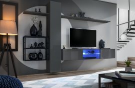 Regal für das Wohnzimmer Switch Met V - Graphit