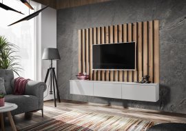Regal für das Wohnzimmer Verti 2 - artisan/perla grau
