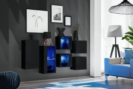 Regal für das Wohnzimmer Switch SB IV LED - schwarz
