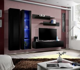 Regal für das Wohnzimmer FLY A4 - schwarz