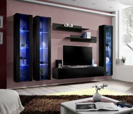 Regal für Wohnzimmer FLY C2 - schwarz