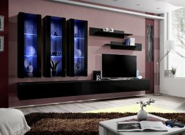 Regal für das Wohnzimmer FLY E3 - schwarz