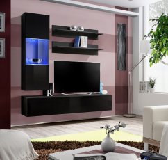Regal für das Wohnzimmer FLY H3 - schwarz