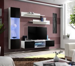Regal für das Wohnzimmer FLY R3 - weiß/schwarz