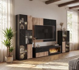 Wohnwand Cannes 2 R-K mit Bioethanolkamin