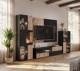 Wohnwand Cannes 2 W-K mit Bio-Kamin