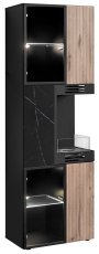 Hohe Vitrine Cannes WSW-K mit Bio-Kamin