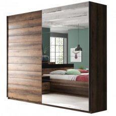 Kleiderschrank Beta 3 – Eiche/Schwarz – 22ZB1678