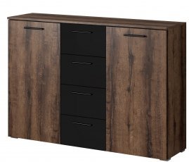 Kommode Beta – Eiche/Schwarz – 22ZB1626