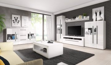 Wohnzimmer Tulsa – Weiß