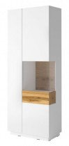 Vitrine Silke rechts – Weiß/Eiche Votan – 247JGY13