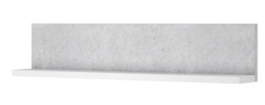 Wandregal Bota – Weiß/Beton Colorado – 2484FG01