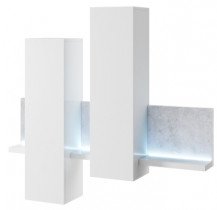 Hängeschrank Bota – Weiß/Beton Colorado – 2484FG04