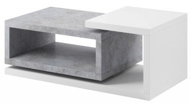 Couchtisch Bota – Weiß/Beton Colorado – 2484FG97
