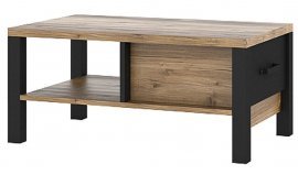 Couchtisch Olin – Appenzeller Fichte/Schwarz – 24ABJC99