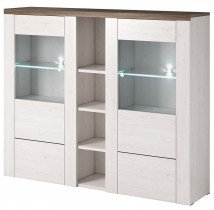 Vitrine Larona groß – Sibiu Lärche/Sonoma Trüffel – 244BDZ46