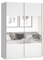 Kleiderschrank Beta 120 cm – Weiß – 22971654