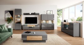 Wohnzimmer Toledo – Anthrazit