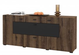 Kommode Coby – Eiche Monastery/Schwarz Onyx – 24WBMB26