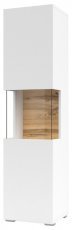 Vitrine Ava – Weiß/Wotan Eiche – 249NLM05
