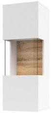 Hängende Vitrine Ava – Weiß/Wotan Eiche – 249NLM07