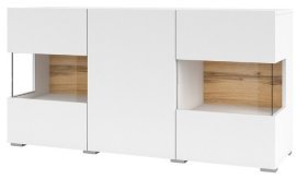 Kommode Ava – Weiß/Wotan Eiche – 249NLM25