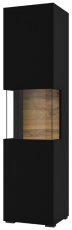 Vitrine Ava – Schwarzer Onyx/Wotan-Eiche – 24WNLM05