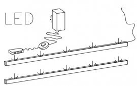 LED-Beleuchtung für die obere Vitrine Aktiv - 25MTBI48