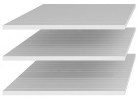 Regal-Set (3 Stück) für den Kleiderschrank Sigma - 24RCLI02