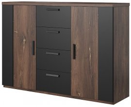 Kommode Sigma – Eiche Flagstaff/Kupferfaden – 24FWLI26