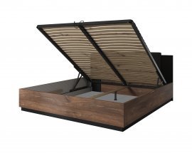 Klappbett Sigma 160x200 cm – Eiche Flagstaff/Kupferfaden – 24FWLI51