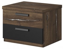 Nachttisch Sigma – Eiche Flagstaff/Stahldraht – 24FSLI22