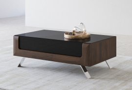 Couchtisch Kasai – Nuss Columbia/Schwarz Hochglanz – 24RWMI99