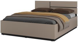 Bett Cross S mit Hebemechanismus – 160x200 cm – Farbe: Congo/Congo-Schwarz – 24CWMY51