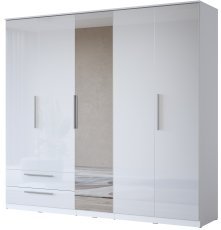 Kleiderschrank India S 2 – Weiß – 2497DE21