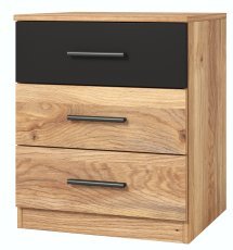 Nachttisch Beta – Eiche Mauvella/Schwarz – 22MW1622