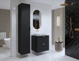 Badezimmerset Laura – schwarz