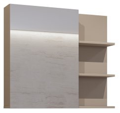 Wandspiegel-Schrank Irvine – Kongo-Schwarz/Kongo – 30CWNP20