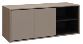 Unterschrank mit Laden für Waschbecken Irvine – Kongo-Schwarz/Kongo – 30CWNP60