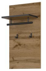 Garderobenständer Cross – Eiche Votan/Votan-Schwarz – 24N6MY03