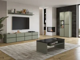 Wohnzimmer und Flur Cross – Grün/Grün-Schwarz