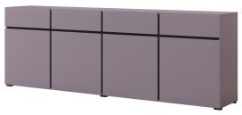 Kommode Cross – Zwetschge/Zwetschge-Schwarz Onyx – 24SWMY25