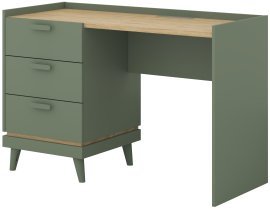 Schreibtisch Scandi – Eiche geölt in blassgrün / blassgrün