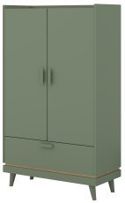 Schrank Scandi – Eiche geölt in verblasstem Grün/verblasstes Grün