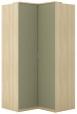 Eckkleiderschrank Terra – Eiche/Eukalyptus – 24LEON16
